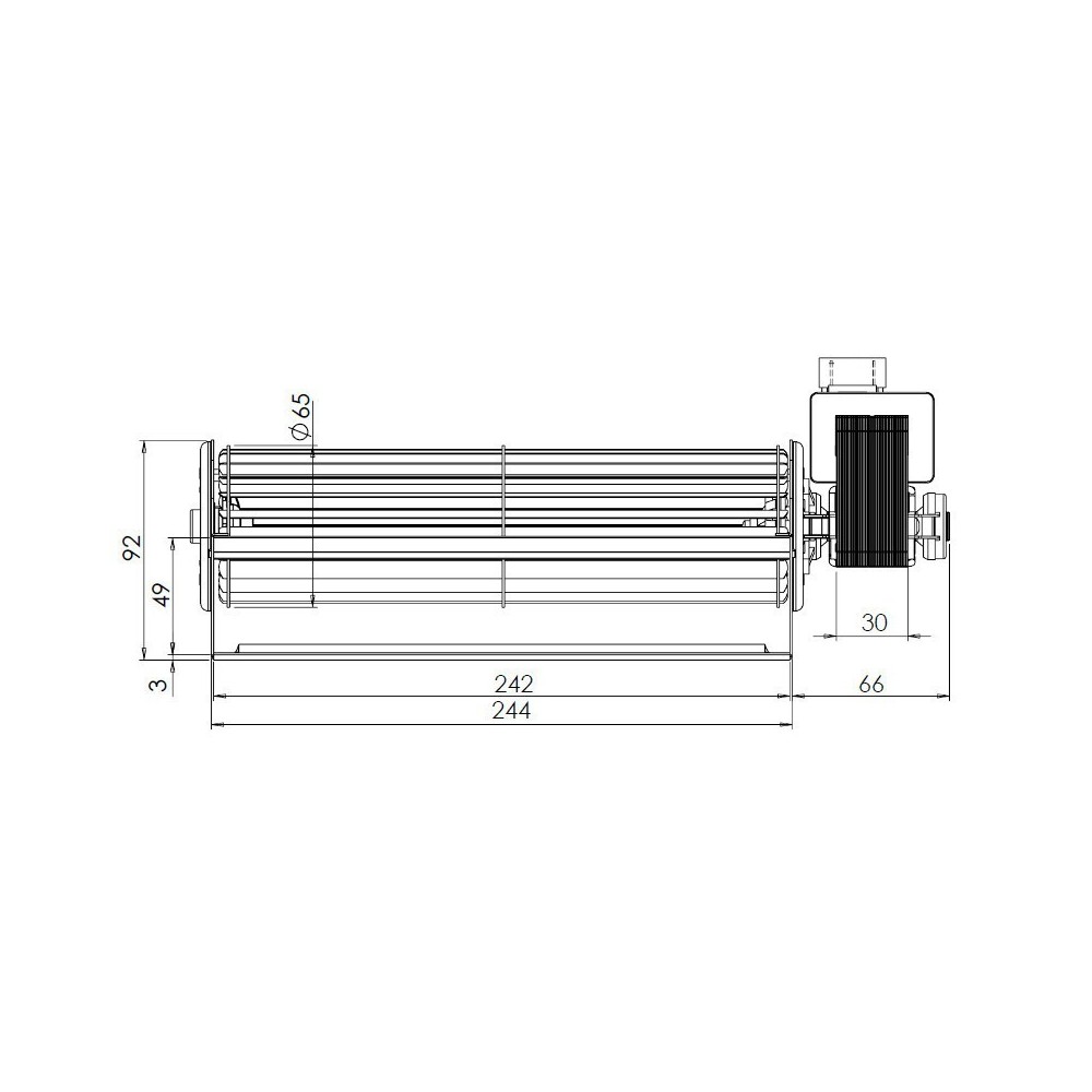 Ventilatore tangenziale TRIAL THS24B5-011