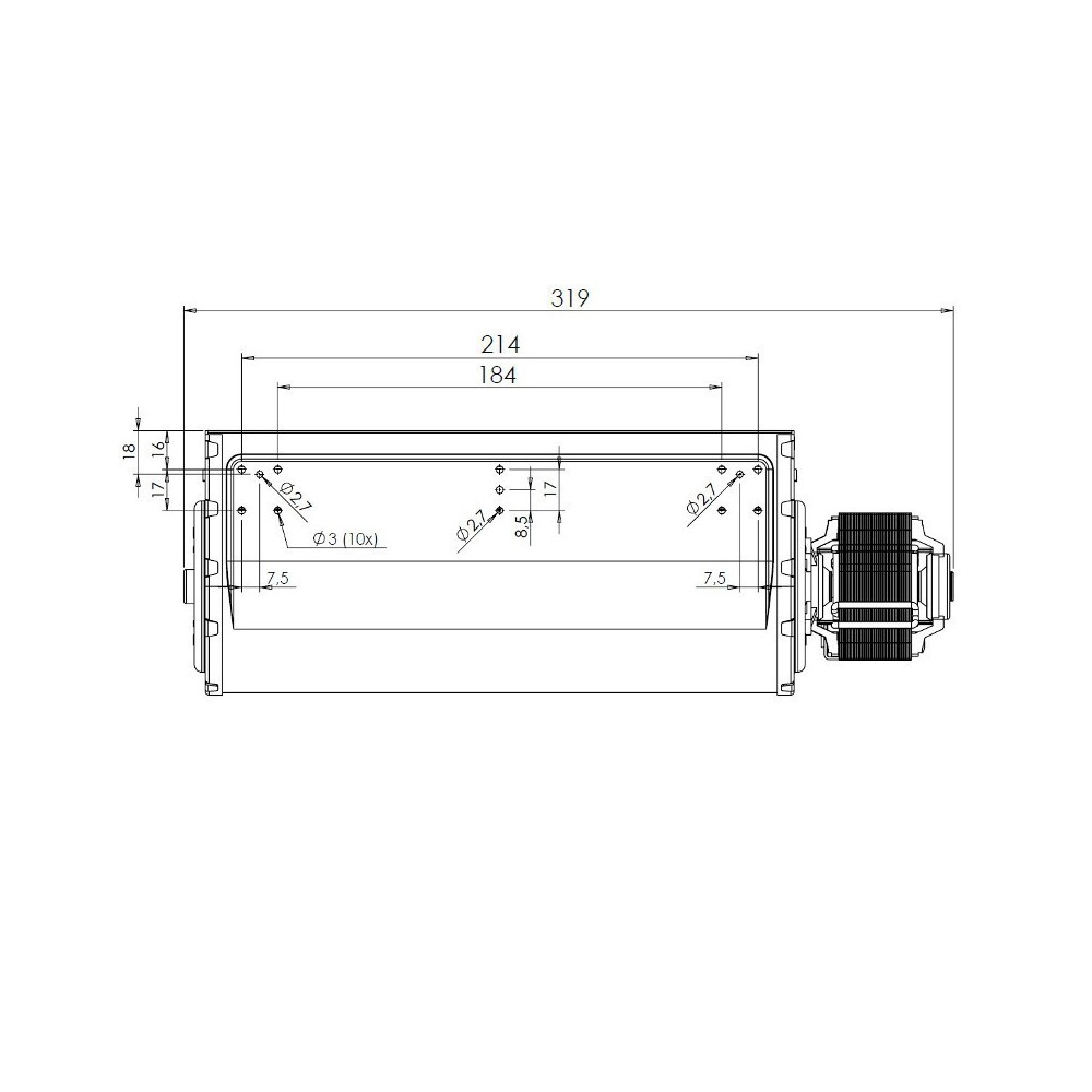 Ventilatore tangenziale TRIAL THS24B5-011