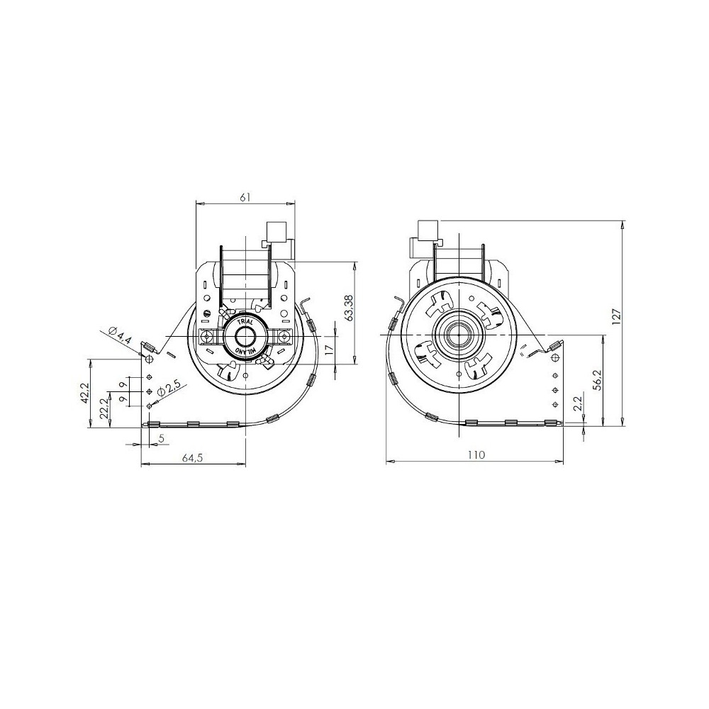 Ventilatore tangenziale TRIAL THS24B5-011