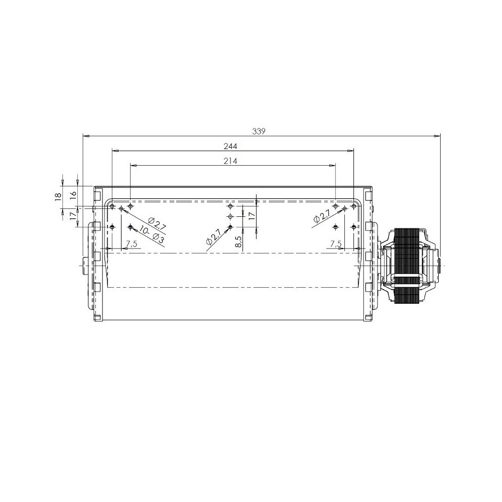 Ventilatore tangenziale TRIAL THS27B5-007