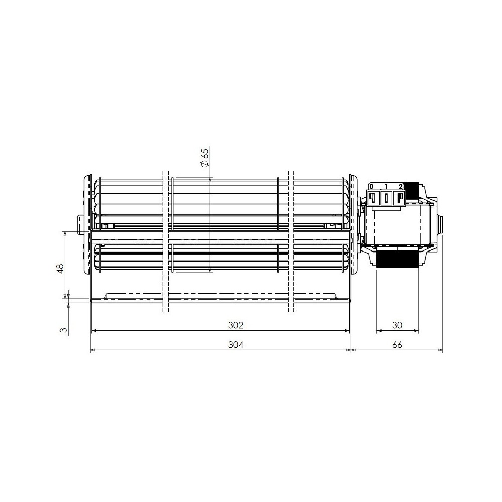 Ventilatore tangenziale TRIAL THS30B5-033