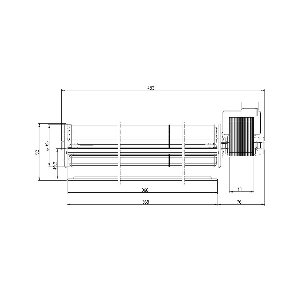 Ventilatore tangenziale TRIAL THS35B5-013