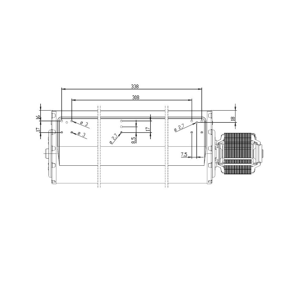 Ventilatore tangenziale TRIAL THS35B5-013