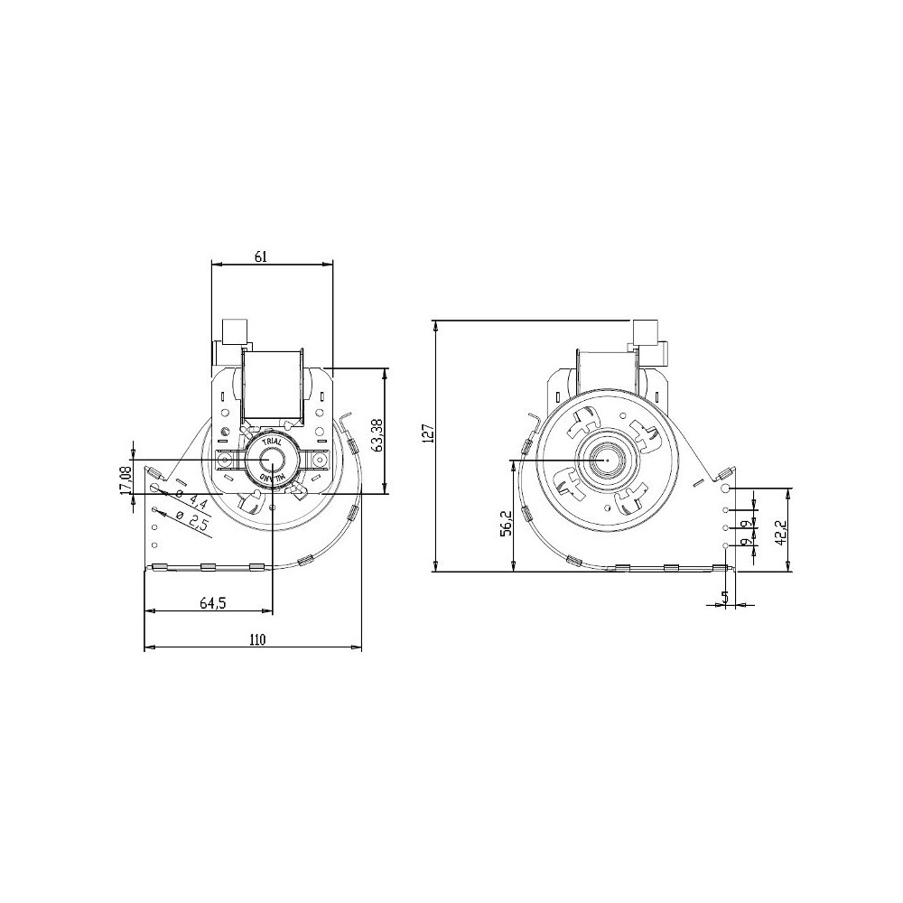 Ventilatore tangenziale TRIAL THS35B5-013