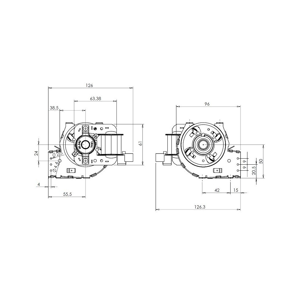 Ventilatore tangenziale TRIAL THS24B6-026