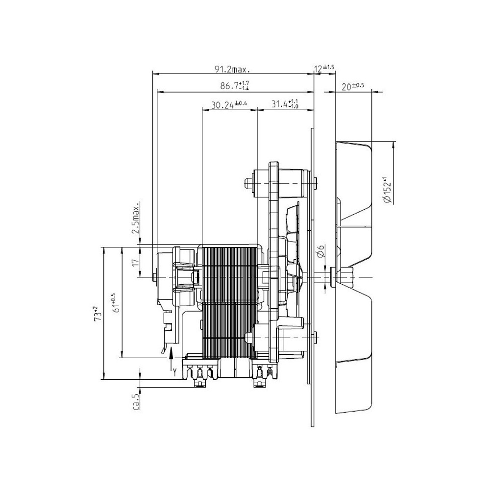 Estrattore fumi RR152/0020