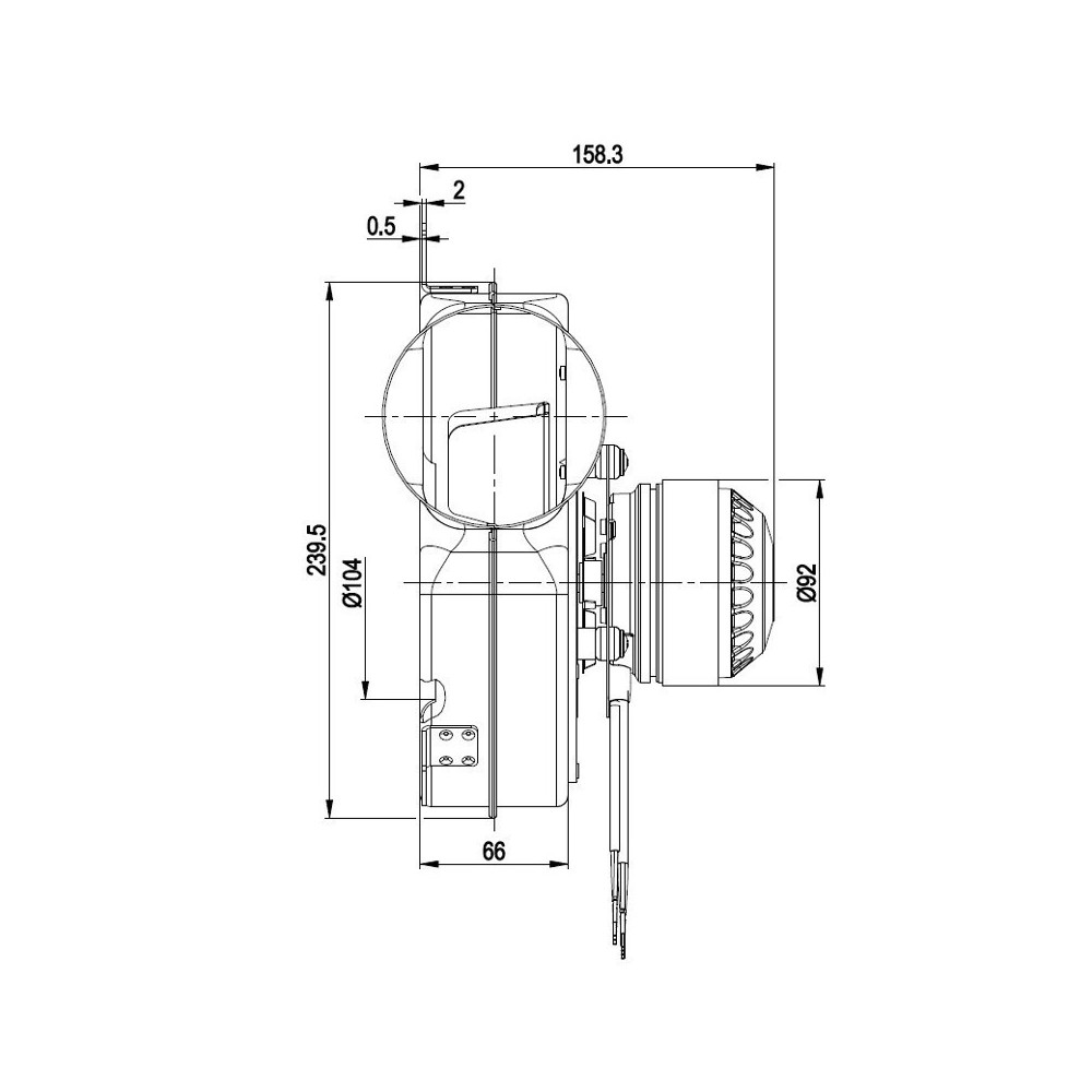 Estrattore fumi G2E180-CG82