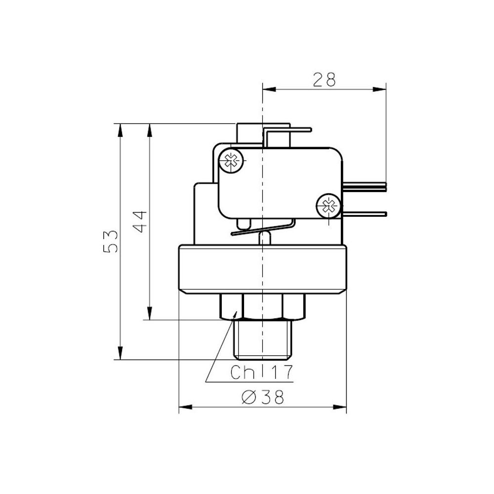 Pressostato 1,5 - 4 bar XP200A