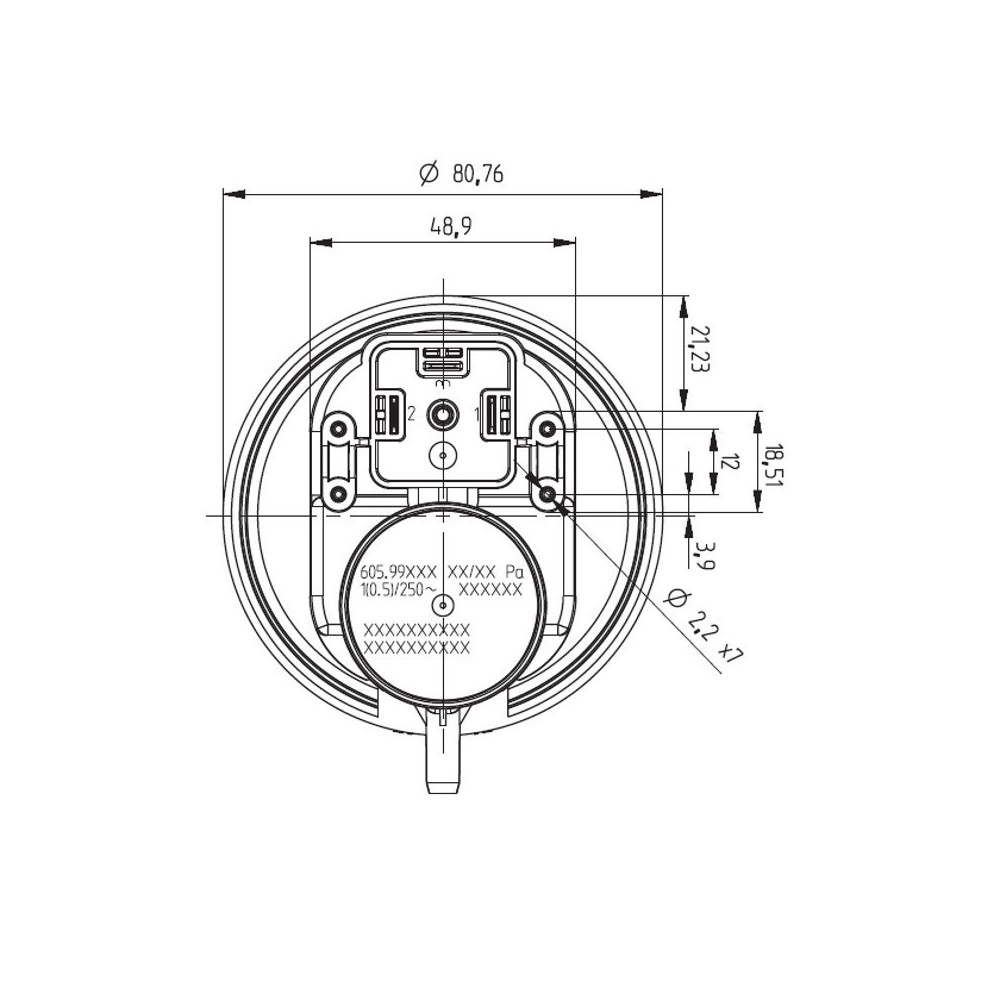 Pressostato TDPNP04MBAR00