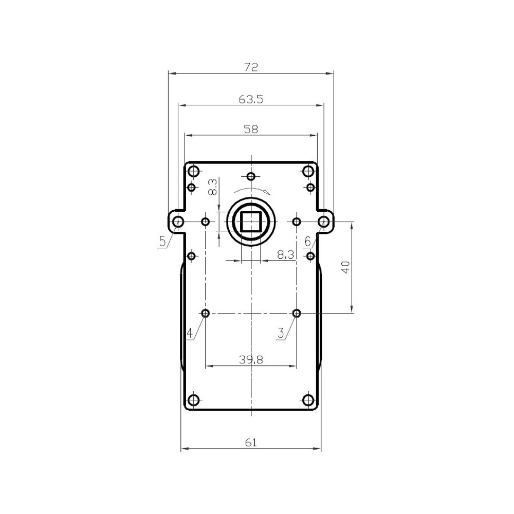 Motore girarrosto K9115106 - 2,5 rpm - 28 Watt