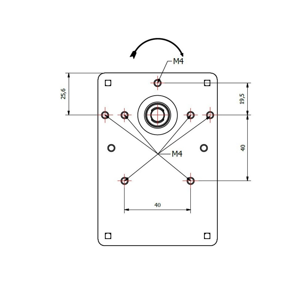 Motore girarrosto K9171150 - 2 rpm - 23 Watt