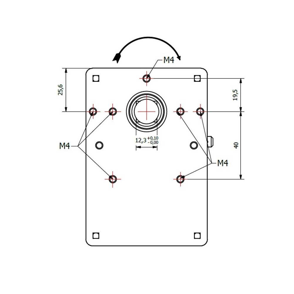 Motore girarrosto K9177150 - 2 rpm - 47 Watt