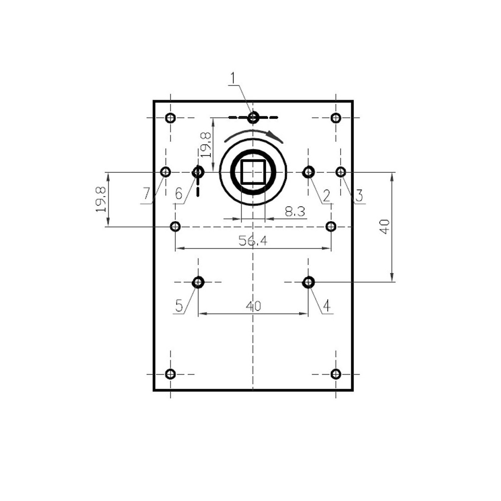 Motore girarrosto K9177312 - 5 rpm - 50 Watt