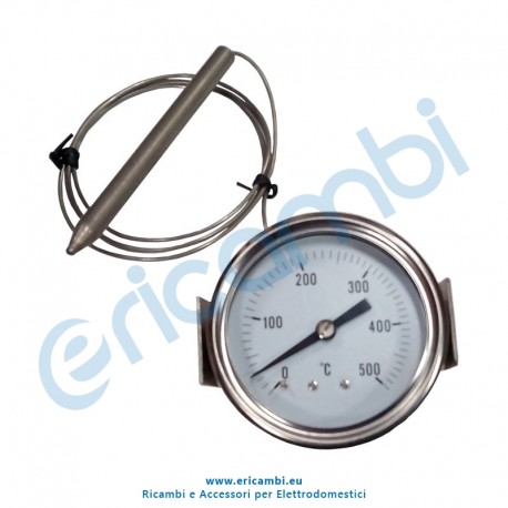 Termometro da forno in acciaio inox 0-500° C