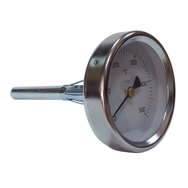 Termometro da forno in acciaio inox 0-500° C - Lunghezza bulbo 150 mm