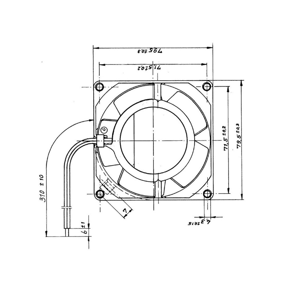 Ventilatore Assiale 8550N - 80x80x38