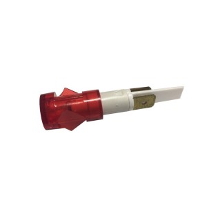 Indicatore luminoso da incasso ROSSO 12 mm