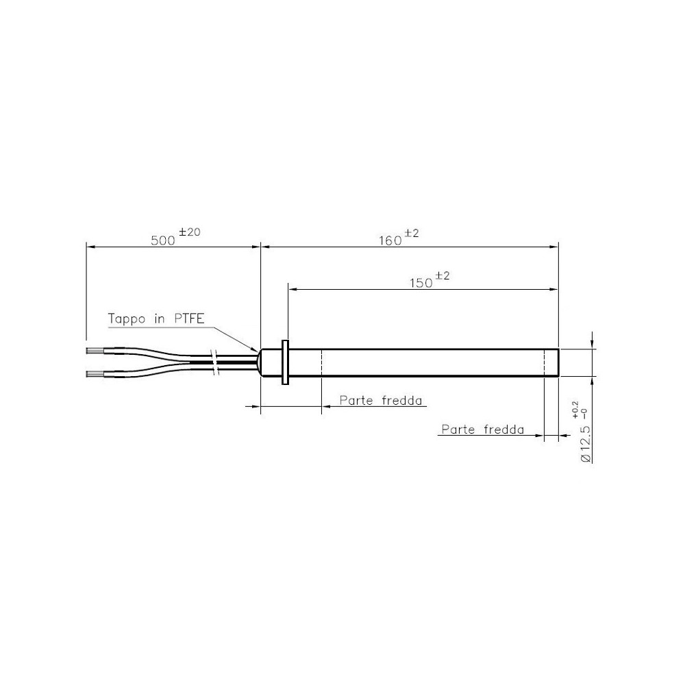 Resistenza accensione stufa a pellet 350 Watt -HT62705