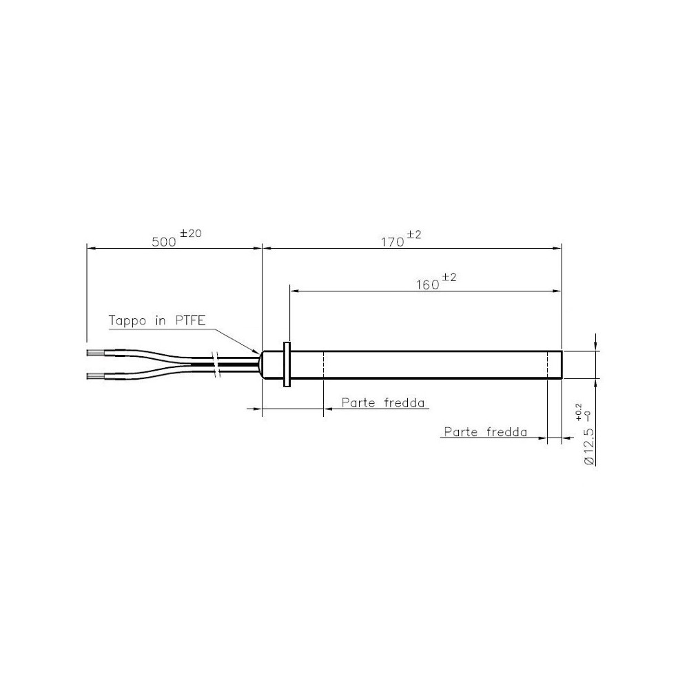 Resistenza accensione stufa a pellet 350 Watt -HT62706