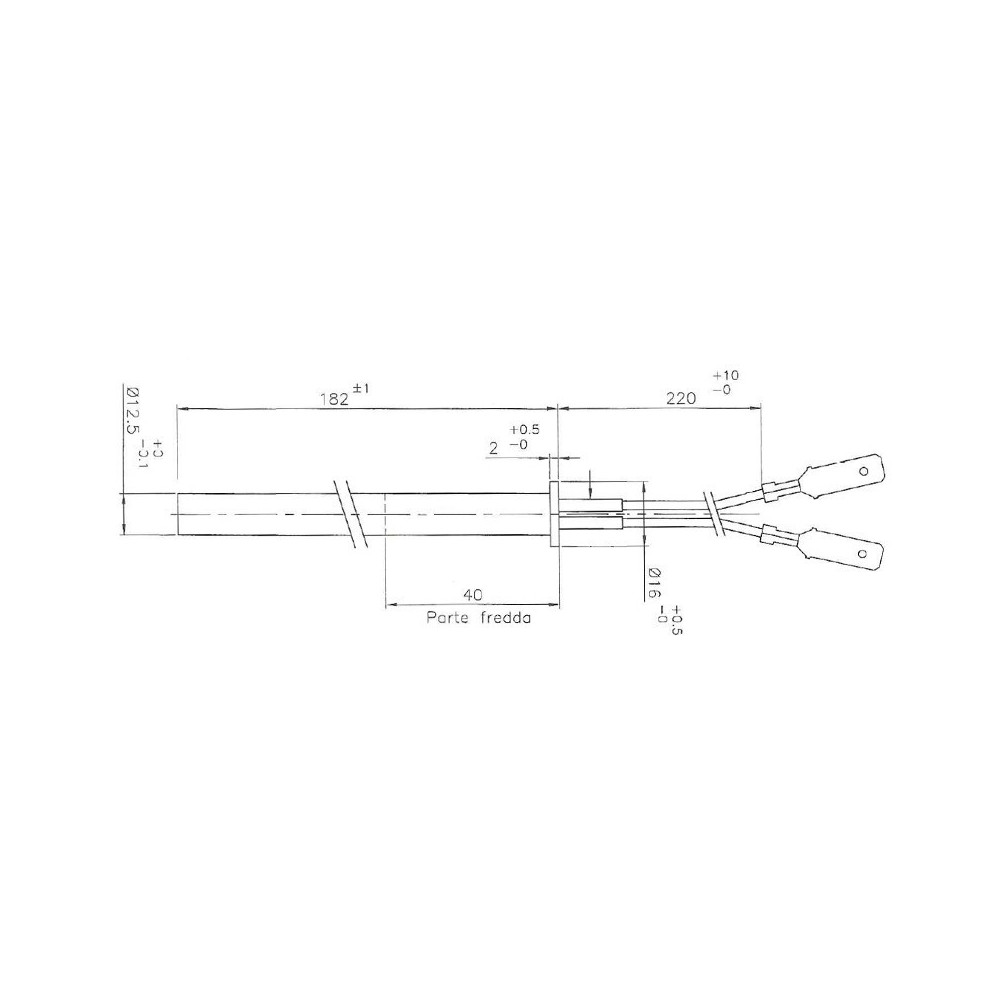 Resistenza accensione stufa a pellet 350 Watt - UTXS026610