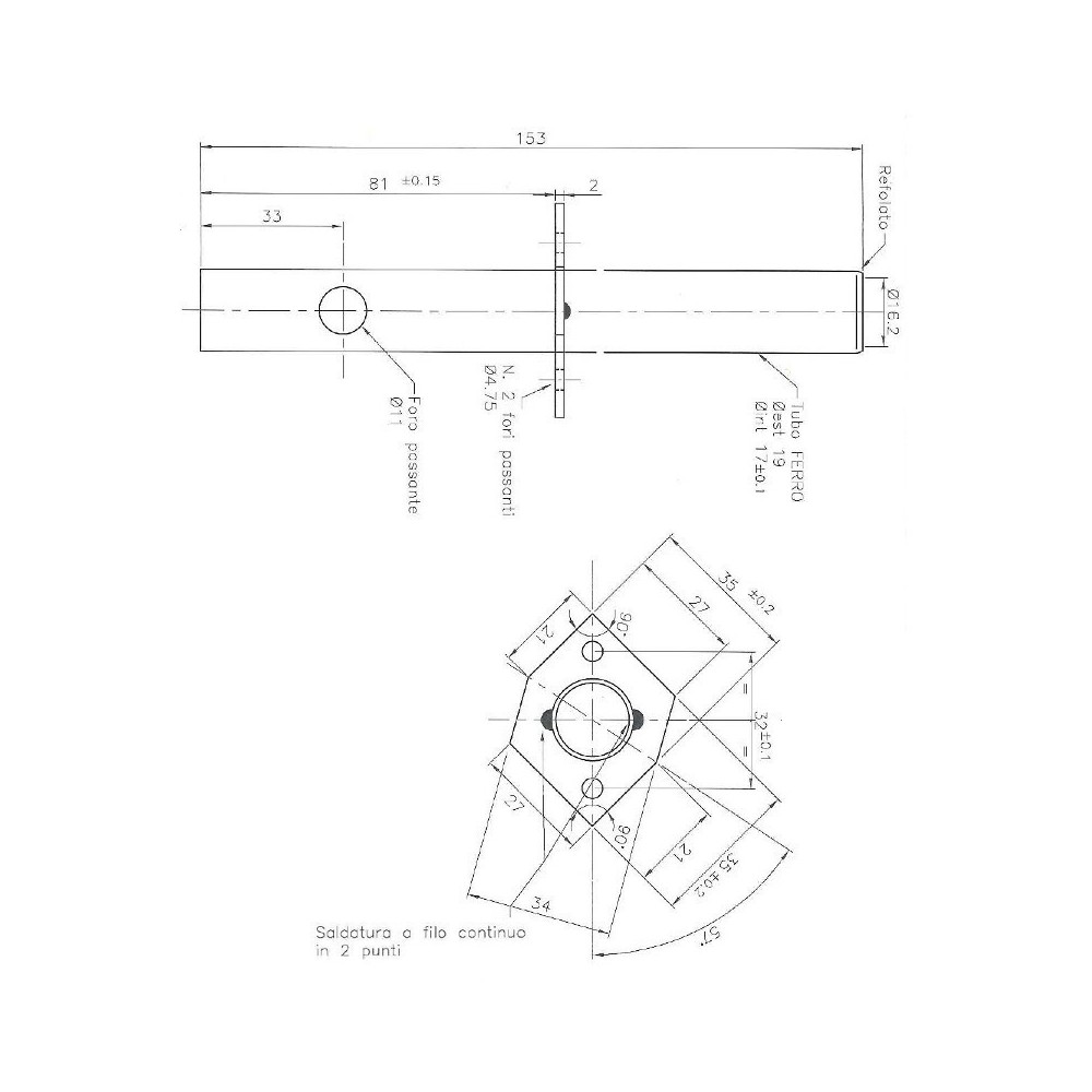 Resistenza per stufe a pellet con tubo convogliatore d'aria - UTXS012197