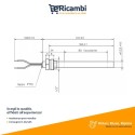 Resistenza accensione stufa a pellet 350 Watt - HT62663