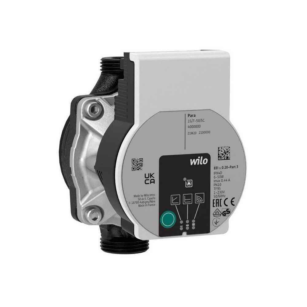 Circolatore WILO PARA 15/8-75 iPWM1-12