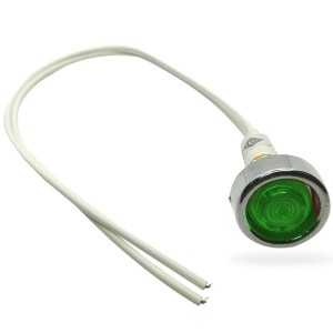 Indicatore luminoso verde ad incasso per montaggio a pannello