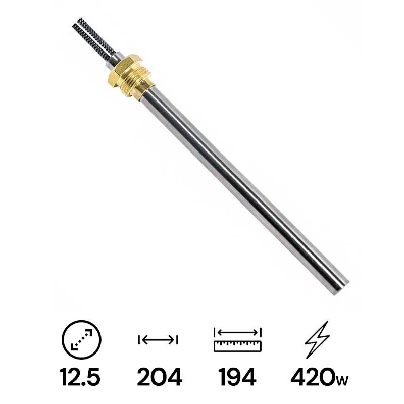 Candeletta Accensione Stufe Pellet HT62686 - &Oslash;10mm, 155mm, 280W